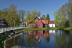 Palamuse impounded lake on the Amme River
