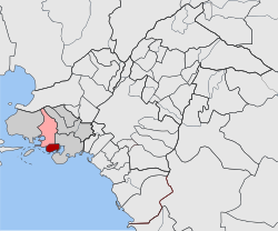 Location within the regional unit