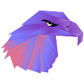 Garuda Linux Hero, purple