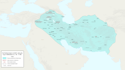 The Parthian Empire in 94 BC, during the reign of Mithridates II (r. 124–91 BC)