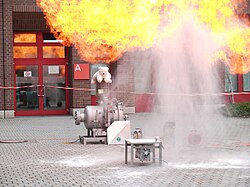 Fireball and superheated gases rise