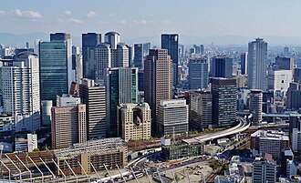 Skyscrapers in the Umeda district
