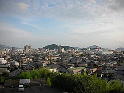 Hofu city seen from Hōfu Tenman-gū shrine.
