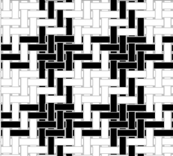 Weaving a small-scale houndstooth check in a 2:2 twill