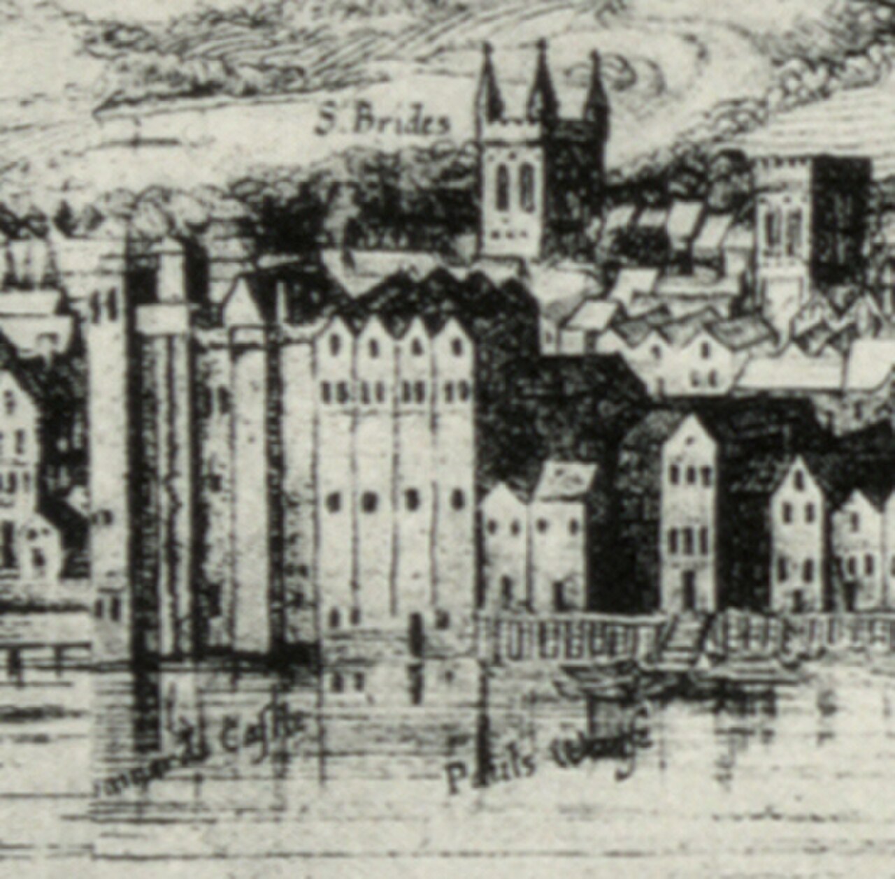 Baynard's Castle and Paul's Wharf Visscher 1616.jpg