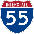 Interstate 55 marker