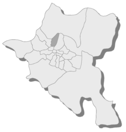 Location of Nadezhda in Sofia Municipality