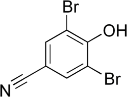 Skeletal formula of bromoxynil