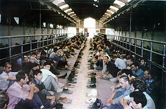 Bosniak civilian detainees of Bosanska Krajina in Manjača camp