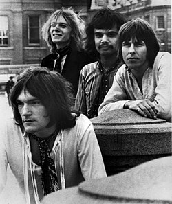 Brian Auger and the Trinity in 1970. Clockwise from bottom: Brian Auger, Dave Ambrose, Gary Boyle, Clive Thacker.