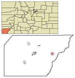 Location in Montezuma County, Colorado