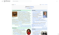 A screenshot of Wikipedia on a computer screen