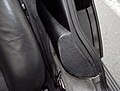 Later-style one-piece armrest extension found on a DeLorean