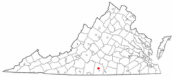 Location of Halifax, Virginia