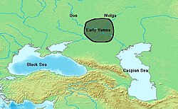 Early Yamnaya culture (3400 BC), according to Anthony (2007)