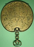 The Desborough Mirror, Romano-Celtic culture, found in England. 50 BCE - 50 CE.