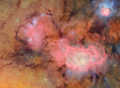 The Lagoon Nebula as imaged by the Vera C. Rubin Observatory in very high-resolution, taken on May 28, 2025[8][a]