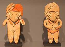 Two Chupicuaro culture ceramic figurines, 500—0 B.C.