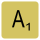 Scrabble tile for "A"