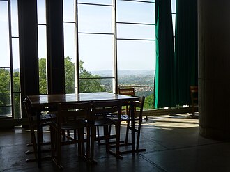 Meeting room inside the Convent of Sainte Marie de la Tourette