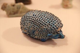 Hedgehog sculpture. Faience. Ancient Egypt, Thebes. 1991–1778 BCE