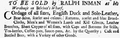 Newspaper item, Boston Post-Boy, 1750