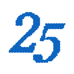 GIF of the number 25