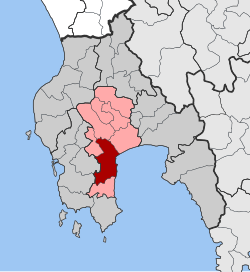 Location within the regional unit
