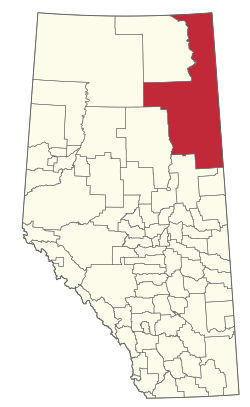 Location within Alberta
