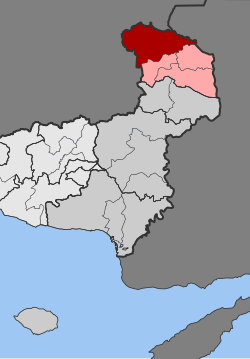 Location within the regional unit