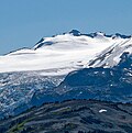 North aspect above Cheakamus Glacier, viewed from Whistler Mountain