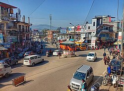 View of Ghumarwin main road intersection