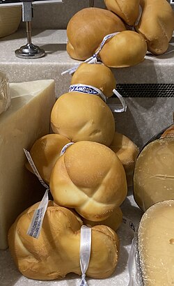 Smoked scamorza (scamorza affumicata
