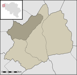 Location of Werken in West Flanders