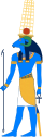 Amun as a Ram Headed man (Post Amarna)