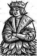Imaginary depiction of Popiel in Chronica Polonorum