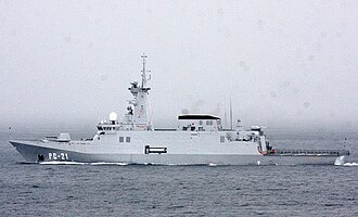The Venezuelan patrol boat Guaiquerí, a variant of the ALFA3000 design