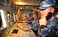 Weapon control station of Chinese Navy Ship Hengshui (572)