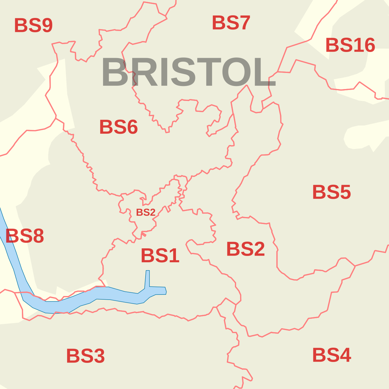 BS postcode area inset map.svg