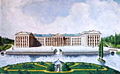 Historical depiction of Ilinski Palace in Romaniv, since then ruined