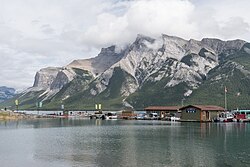 Lake Minnewanka boat pier