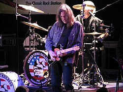 Carl performing with Grand Funk Railroad in 2010