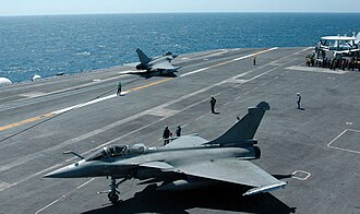 Rafale multirole fighter of the French Naval Aviation