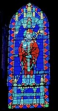 Thomas Becket in clerestory of Church of the Good Shepherd (Rosemont, Pennsylvania)