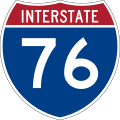 Interstate 76 marker