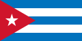 Variant with sky blue stripes used by the Republic of Cuba from 1902 to 1906[16]