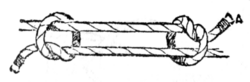 Diagram of a single fisherman's knot