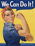 World War II propaganda posters and patriotic imagery were central to 1940s visual culture, encouraging public support for the war effort and boosting morale on the home front.