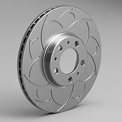 Ventilated Dragon Scaled (Custom Designed) Brake Rotor CAD Model