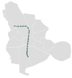 Map of the Isfahan Metro